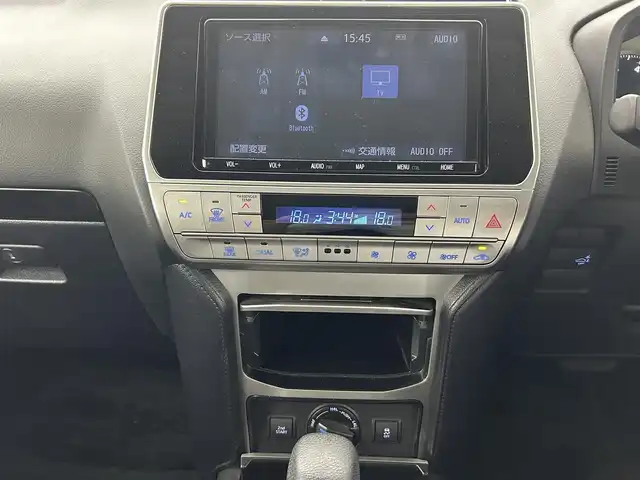 トヨタ ランドクルーザー プラド TX 熊本県 2022(令4)年 3.2万km ブラック ワンオーナー　/純正9インチナビ（ＣＤ・ＤＶＤ・フルセグ・ＢＴ）/バックカメラ　/前後ドライブレコーダー　/ビルトインＥＴＣ　/前後クリアランスソナー　/レーダークルーズコントロール　/純正前後エアロ　/純正フロアマット/純正17インチAW/ヘッドライトウォッシャー/オートライト/オートマチックハイビーム/LEDヘッドライト/スマートキー/プッシュスタート/保証書　/取扱説明書