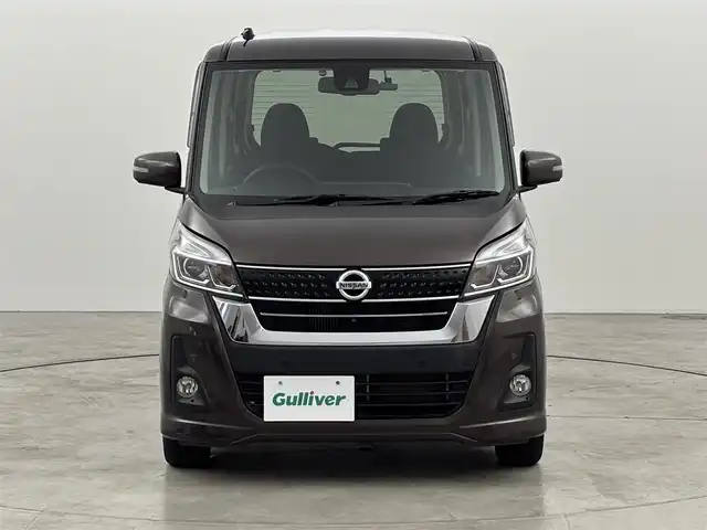日産 デイズ ルークス ハイウェイスター Gターボ 福岡県 2018(平30)年 4.5万km アッシュブラウンM 純正ナビ／フルセグＴＶ　/全方位カメラ　/クルーズコントロール　/コーナーセンサー/ＥＴＣ　/ドラレコ　/衝突軽減　/レーンキープ　/アイドリングストップ　/両側電動スライドドア　/純正１５インチアルミホイール　/ＬＥＤ