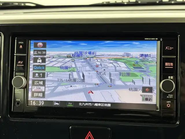 日産 デイズ ルークス ハイウェイスター Gターボ 福岡県 2018(平30)年 4.5万km アッシュブラウンM 純正ナビ／フルセグＴＶ　/全方位カメラ　/クルーズコントロール　/コーナーセンサー/ＥＴＣ　/ドラレコ　/衝突軽減　/レーンキープ　/アイドリングストップ　/両側電動スライドドア　/純正１５インチアルミホイール　/ＬＥＤ