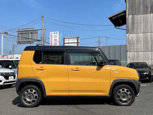 スズキ ハスラー G 埼玉県 2016(平28)年 3.7万km アクティブイエロー/ブラック2トーンルーフ 登録時走行距離37054km/ツートンルーフ /純正メモリナビゲーション/（CD/DVD/BT）/フルセグテレビ/純正15インチアルミホイール/レーダーブレーキサポート/前席シートヒーター/アイドリングストップ/ライトレベライザー/電動格納ミラー/ドアバイザー/プッシュスタート/スマートキー/新車保証書/取扱説明書
