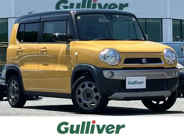 スズキ ハスラー G 島根県 2016(平28)年 3.7万km アクティブイエロー/ブラック2トーンルーフ レーダーブレーキサポート/社外メモリナビ/CD/DVD/DTV/Bluetooth/前席シートヒーター/アイドリングストップ/ライトレベライザー/電動格納ミラー/ドアバイザー/純正フロアマット/プッシュスタート/スマートキー
