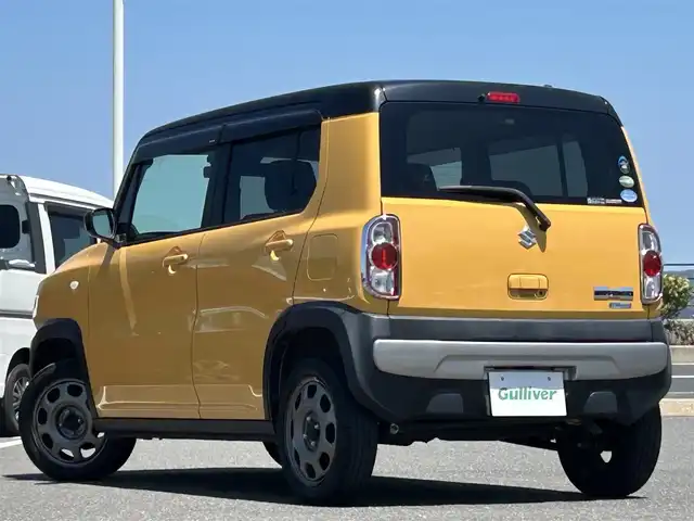 スズキ ハスラー G 島根県 2016(平28)年 3.7万km アクティブイエロー/ブラック2トーンルーフ レーダーブレーキサポート/社外メモリナビ/CD/DVD/DTV/Bluetooth/前席シートヒーター/アイドリングストップ/ライトレベライザー/電動格納ミラー/ドアバイザー/純正フロアマット/プッシュスタート/スマートキー