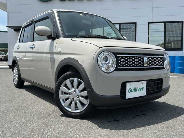 スズキ ラパン X 山口県 2023(令5)年 4.4万km フォーンベージュM 純正ディスプレイオーディオ/Bluetooth/プッシュスタート/アイドリングストップ/コーナーセンサー/シートヒーター/USB端子/ドアバイザー/純正フロアマット/レーンアシスト/横滑り防止装置/盗難防止装置/衝突被害軽減システム/純正アルミホイール