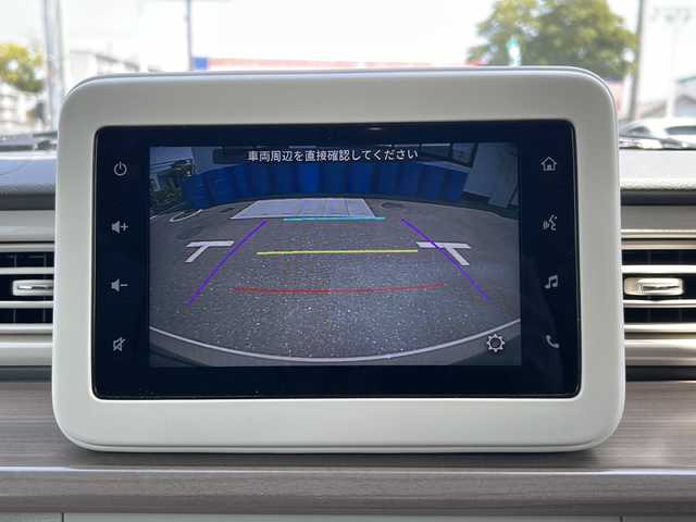 スズキ ラパン X 山口県 2023(令5)年 4.4万km フォーンベージュM 純正ディスプレイオーディオ/Bluetooth/プッシュスタート/アイドリングストップ/コーナーセンサー/シートヒーター/USB端子/ドアバイザー/純正フロアマット/レーンアシスト/横滑り防止装置/盗難防止装置/衝突被害軽減システム/純正アルミホイール