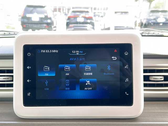スズキ ラパン X 山口県 2023(令5)年 4.4万km フォーンベージュM 純正ディスプレイオーディオ/Bluetooth/プッシュスタート/アイドリングストップ/コーナーセンサー/シートヒーター/USB端子/ドアバイザー/純正フロアマット/レーンアシスト/横滑り防止装置/盗難防止装置/衝突被害軽減システム/純正アルミホイール