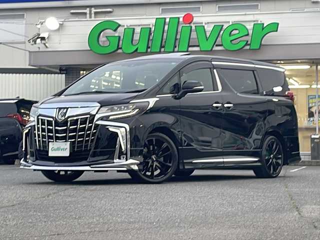 トヨタ アルファード エグゼクティブ ラウンジ S 愛知県 2021(令3)年 3.6万km ブラック /禁煙車/ワンオーナー/モデリスタエアロ//TRD19インチAW/ディーラー記録簿R4.5.6.//サンルーフ/JBLプレミアムサウンド//純正ナビ/フルセグ/CD/DVD/BT/MSV/Miracast//純正電動フリップダウンモニター（Wゾーン）//パノラミックビューモニター//ビルトインETC2.0//パワーバックドア//黒革シート/メモリー付パワーシート//セカンドシートポジションメモリー//シートヒーター（前席・2列目）//エアシート（前席・2列目）//本革巻きウッドコンビステアリング//ステアリングヒーター//ステアリングスイッチ//両側パワースライドドア//デジタルインナーミラー//パーキングアシスト//前後クリアランスソナー//レーダーブレーキサポート//アイドリングストップ//横滑り防止装置//PKSB/PCS/BSM/RCTA/RSA/ACC//先行車発進告知機能//電子制御パーキングブレーキ//ブレーキホールド//LEDオートライト/オートマチックハイビーム//フォグランプ//スペアスマートキー//保証書//取扱説明書//ナビ取扱説明書