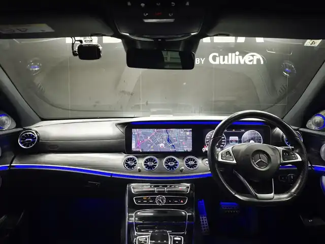 メルセデス・ベンツ Ｅ２２０ｄ アバンギャルド スポーツ 群馬県 2017(平29)年 7.6万km ポーラホワイト サンルーフ/ブルメスターサウンド/エアバランスパッケージ/純正HDDナビ/全方位カメラ/前後ドラレコ/19インチAW/フルセグTV/Bluetooth/レーダーセーフティパッケージ/スマートキー/黒革シート