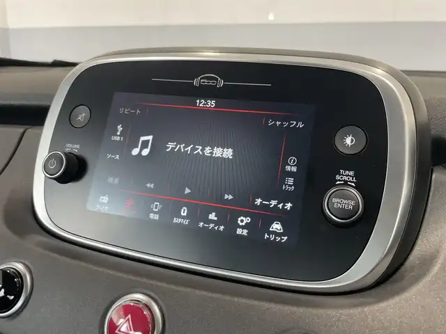 フィアット ５００Ｘ 静岡県 2022(令4)年 2.5万km ベージュ クラッシュミティゲーション/前席シートヒーター/バックカメラ/車線逸脱警報/純正ディスプレイオーディオ/AppleCarPlay/androidauto/Bluetooth/USB/AM/FM/クルーズコントロール/リアコーナーセンサー/ETC