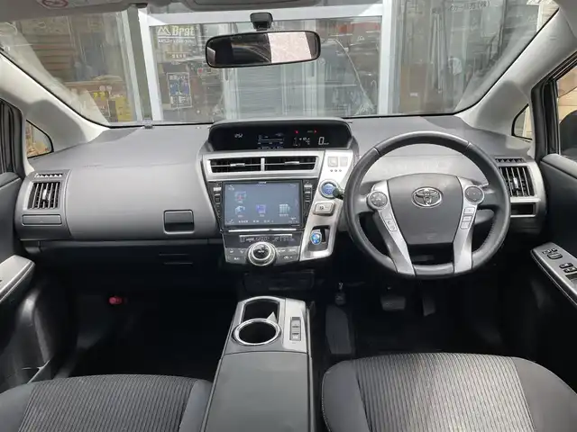 トヨタ プリウス α S ツーリングセレクション 福島県 2015(平27)年 6.2万km アティチュードブラックマイカ 7人乗り3列シート/モデリスタエアロ/ALPINE９インチナビ/フルセグ/CD/DVD/BT/バックカメラ/ステアリングリモコン/ビルトインETC/LEDヘッドライト