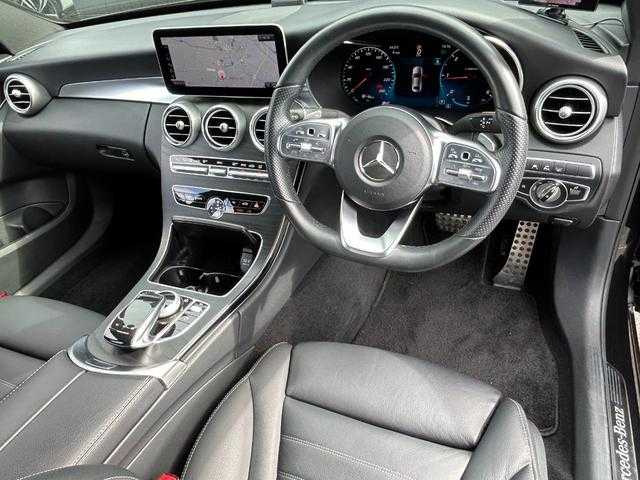 メルセデス・ベンツ Ｃ２２０ｄ アバンギャルド　AMGライン 埼玉県 2019(平31)年 5.2万km 黒 黒革シート/純正HDDナビ/（Bluetooth/USB/フルセグ）/レザーエクスクルーシブＰＫＧ/レーダーセーフティＰＫＧ/ブルメスターサウンド/ａｐｐｌｅｃａｒｐｌａｙ/バックカメラ/ブラインドスポットモニター/ＥＴＣ