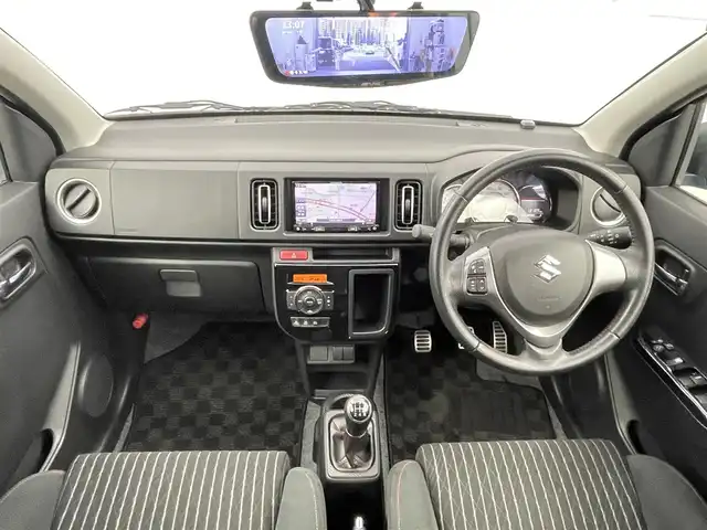 スズキ アルト ワークス 千葉県 2019(令1)年 1.4万km ブリスクブルーM 禁煙車/5MT/社外7インチナビ/・AVIC-RZ99/・フルセグTV/BT/CD/DVD/MSV/バックカメラ/HIDヘッドライト/オートライト/柿本マフラー/純正15インチアルミホイール/スマートキー/スペアキー