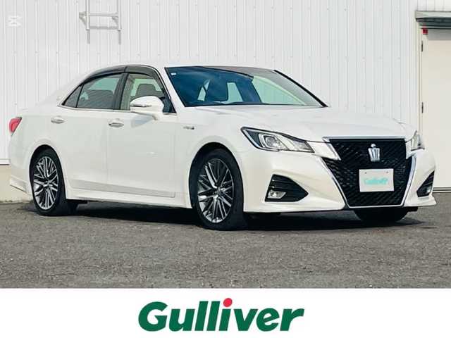 トヨタ クラウン ハイブリッド アスリートS 熊本県 2016(平28)年 7.4万km ホワイトパールクリスタルシャイン ・純正SDナビ/AM/FM/Bluetooth/CD/SD/USB/フルセグTV/・クルーズコントロール/・バックカメラ/・前後ドライブレコーダー/・SPORT・NORMAL・ECO・SNOWモード/・EVモード/・D/N席パワーシート/・シートヒーター/・シートエアコン/・電動格納ウィンカーミラー/・ハンドルヒーター/・ステアリングスイッチ/・革巻きステアリング/・ETC/・オートライト/・LEDヘッドライト/・ドアバイザー/・純正アルミホイール/・純正フロアマット/・プッシュスタート/・スマートキー