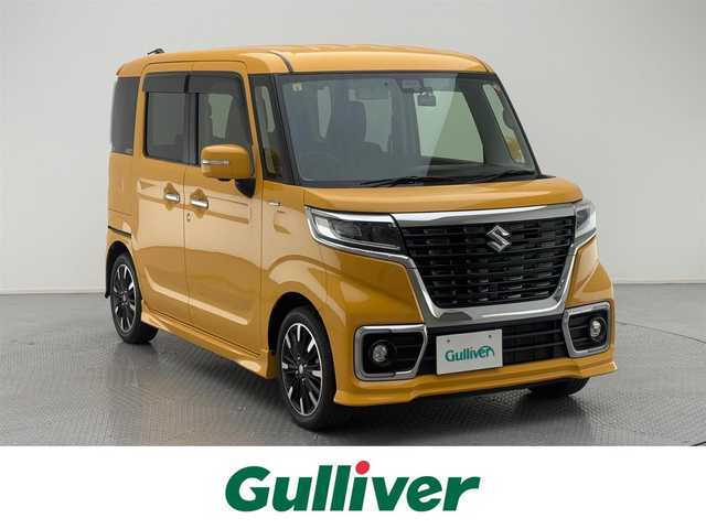スズキ スペーシア カスタム HYBRID XS 兵庫県 2018(平30)年 3.3万km アクティブイエロー ワンオーナー/フルセグテレビ/アイドリングストップ/プッシュスタート/両側パワースライドドア/ETC/HID/フォグライト/全方位モニター用カメラパッケージ装着車/SDナビ/CD/DVD/BT/シートヒーター/ドアバイザー/デュアルセンサーブレーキサポート