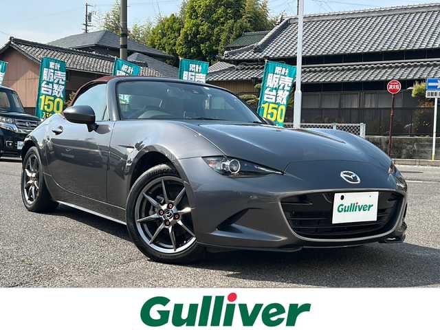 マツダ ロードスター レッド トップ 愛知県 2018(平30)年 4.5万km マシーングレープレミアムM /特別仕様車//メーカーナビ・フルセグTV//ETC/バックカメラ//CD.DVD.BT.USB.AUX//茶革シート/シートヒーター//HKSマフラー//純正１６インチアルミ//車線逸脱警報/BSM//純正フロアマット//LEDヘッドライト//スマートキー//プッシュスタート//取扱説明書/新車保証書