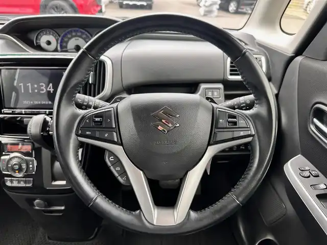 スズキ ソリオ バンディット HV MV 宮城県 2019(令1)年 7.8万km ピュアホワイトP 全方位モニター用カメラパッケージ装着車/後席右側ワンアクションパワースライドドア/＝＝＝/スズキセーフティサポート/衝突被害軽減ブレーキ/車線逸脱警報/誤発進抑制機能/アダプティブクルーズコントロール/全方位カメラ/社外8インチナビ/Bluetooth/フルセグ/CD/DVD/MSV/AM/FM/TVキャンセラー/社外リモコンエンジンスターター/ビルトインETC/革調シートカバー/本革巻きステアリング/ステアリングスイッチ/フロアマット/サイドバイザー/スマートキー/スペアキー/プッシュエンジンスタート/LEDヘッドランプ/フォグランプ/電動格納ドアミラー/ドアミラーウインカー