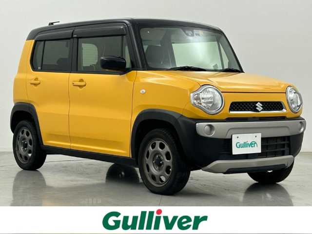 スズキ ハスラー G 熊本県 2018(平30)年 4.7万km アクティブイエロー/ブラック2トーンルーフ ワンオーナー　/禁煙車　/純正ナビKXM-ES02（ＣＤ・ＤＶＤ・フルセグ・ＢＴ・ＳＤ・ｉｐｏｄ・ＵＳＢ）/前後ドライブレコーダー　/前席シートヒーター　/スズキセーフティサポート/・衝突軽減ブレーキ/・誤発進抑制機能/・ふらつき警報機能/横滑り防止/アイドリングストップ/パーキングアシスト/電動格納ミラー/オートライト/ハロゲンヘッドライト/スマートキー/プッシュスタート/スペアキー1本
