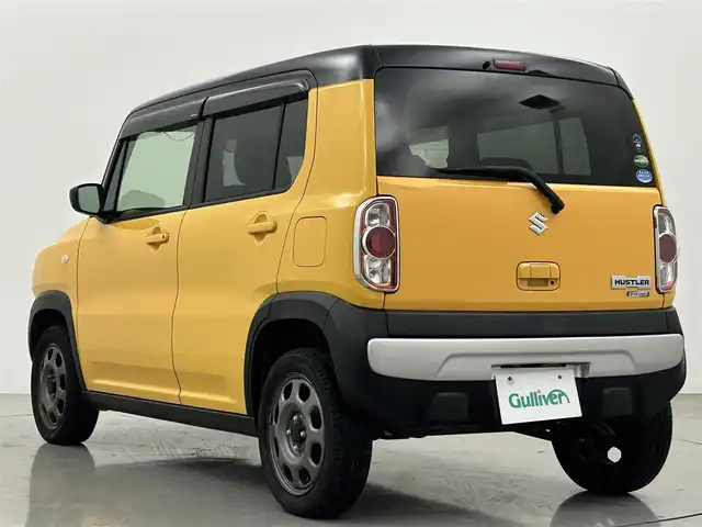スズキ ハスラー G 熊本県 2018(平30)年 4.7万km アクティブイエロー/ブラック2トーンルーフ ワンオーナー　/禁煙車　/純正ナビKXM-ES02（ＣＤ・ＤＶＤ・フルセグ・ＢＴ・ＳＤ・ｉｐｏｄ・ＵＳＢ）/前後ドライブレコーダー　/前席シートヒーター　/スズキセーフティサポート/・衝突軽減ブレーキ/・誤発進抑制機能/・ふらつき警報機能/横滑り防止/アイドリングストップ/パーキングアシスト/電動格納ミラー/オートライト/ハロゲンヘッドライト/スマートキー/プッシュスタート/スペアキー1本