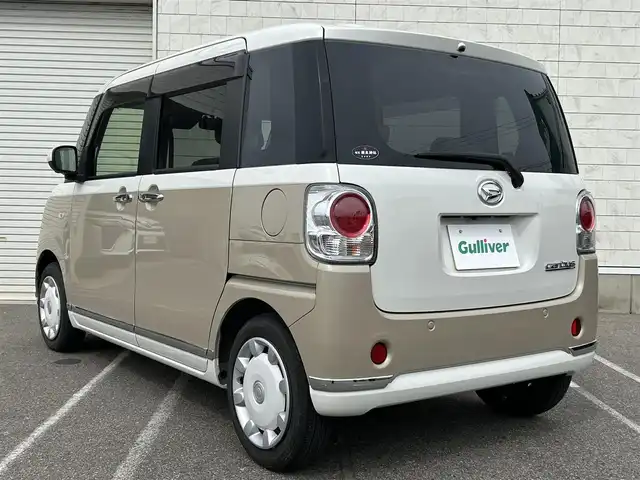 ダイハツ ムーヴ キャンバス G メイクアップ VS SAⅢ 新潟県 2021(令3)年 0.6万km パールホワイトⅢ/ナチュラルベージュマイカメタリック 2トーン 純正ナビ（FM/フルセグTV/BT)/両側パワースライド/コーナーセンサー/全方位カメラ/D席シートヒーター/LEDライト/オートライト/オートハイビーム/ドライブレコーダー/ETC/電格ミラー/衝突軽減/純正フロアマット/アイドリングストップ/横滑り防止/プッシュスタート/スマートキー