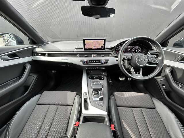 アウディ Ａ４ 2.0TFSI クワトロスポーツ SラインPKG 道東・釧路十勝 2017(平29)年 3.7万km ミトスブラックメタリック アシスタンスパッケージ/　・パークアシスト/　・サラウンドビューカメラ/アダプティブクルーズコントロール/黒ハーフレザー/シートヒーター/パワーシート/パワーバックドア/純正メモリナビ/TV/CD/DVD/SD/BT/USB/マトリクスLEDヘッドライト/オートライト/バーチャルコックピット/パドルシフト/純正18インチAW/純正フロアマット/リアフォグライト/ETC