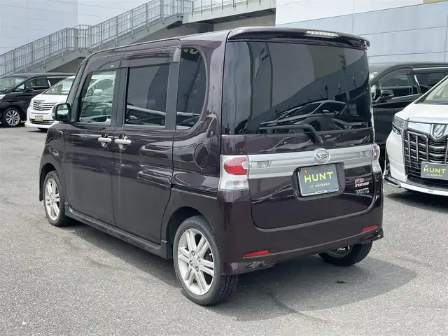 ダイハツ タント カスタム RS 千葉県 2011(平23)年 12.8万km ミスティックレッドクリスタルメタリック 社外７インチメモリナビ/フルセグＴＶ/バックカメラ/ＥＴＣ/ターボ/片側パワースライドドア/純正１５インチアルミホイール/純正フロアマット/ＨＩＤヘッドライト