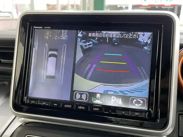 スズキ スペーシア ギア HYBRID XZ 埼玉県 2020(令2)年 4.3万km シフォンアイボリーM /ワンオーナー//社外8型メモリナビ//フルセグTV//全方位カメラ//CD/DVD/Bluetooth//両側パワースライドドア//アダプティブクルーズコントロール//前2席シートヒーター//ビルトインETC//スマートキーx2//LEDヘッドライト//衝突軽減ブレーキ//車線逸脱警報//W.サイド.カーテンエアバッグ//ABS//横滑り防止装置//バックソナー//革巻きステアリング//オートライト//LEDフォグランプ//ルーフレール//プライバシーガラス//ドアバイザー//純正14インチAW//新車時保証書//取扱説明書//ナビ取説