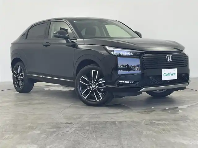 ホンダ ヴェゼル ハイブリッド e:HEV Z 群馬県 2025(令7)年 0.1千km クリスタルブラックパール ・ホンダセンシング/・ホンダコネクトディスプレイナビ/・アダプティブドライビングビーム/・ブラインドスポットインフォメーション/・運転席助手席シートヒーター/・LEDシーケンシャル