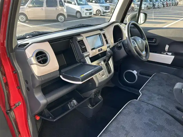 スズキ ハスラー G 愛媛県 2019(令1)年 4.4万km フェニックスレッドパール/ホワイト2トーンルーフ 社外ナビ(TV/DVD/Bluetooth)/ETC/前席シートヒーター/ドライブレコーダー/横滑り防止装置/レーンキープアシスト/ハロゲンヘッドライト/衝突軽減システム