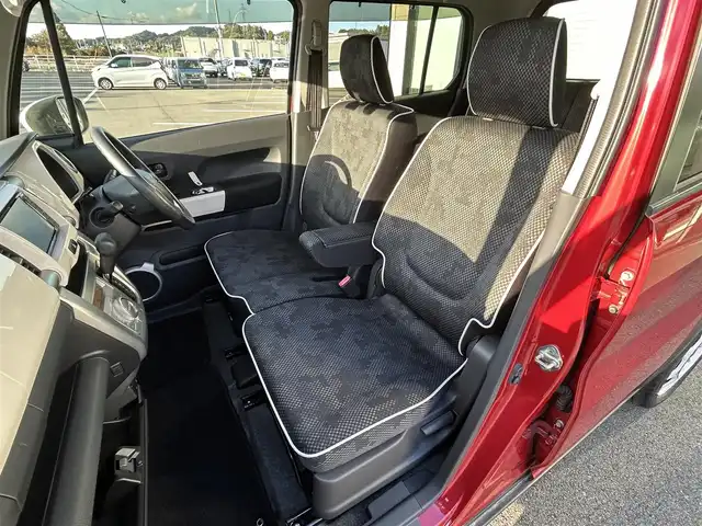 スズキ ハスラー G 愛媛県 2019(令1)年 4.4万km フェニックスレッドパール/ホワイト2トーンルーフ 社外ナビ(TV/DVD/Bluetooth)/ETC/前席シートヒーター/ドライブレコーダー/横滑り防止装置/レーンキープアシスト/ハロゲンヘッドライト/衝突軽減システム