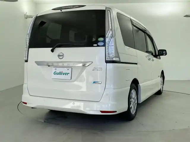 日産 セレナ HWS S HV Vセレ +SeftyⅡ 福井県 2016(平28)年 8万km ブリリアントホワイトパール 純正ナビ/【AM/FM/CD/DVD/Bluetooth/フルセグTV】/アラウンドビューモニター/ETC/両側電動スライドドア/衝突軽減ブレーキ/レーンキープアシスト/アイドリングストップ/オートライト/プッシュスタート/スマートキー