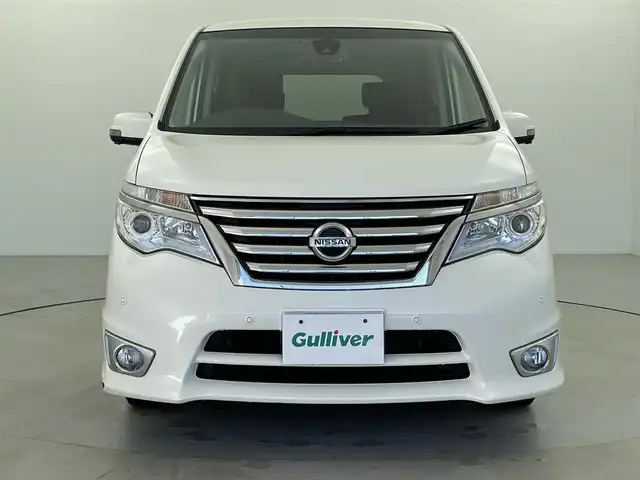 日産 セレナ HWS S HV Vセレ +SeftyⅡ 福井県 2016(平28)年 8万km ブリリアントホワイトパール 純正ナビ/【AM/FM/CD/DVD/Bluetooth/フルセグTV】/アラウンドビューモニター/ETC/両側電動スライドドア/衝突軽減ブレーキ/レーンキープアシスト/アイドリングストップ/オートライト/プッシュスタート/スマートキー