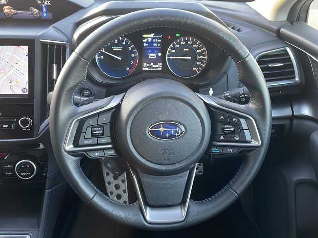 スバル ＸＶ ハイブリッド アドバンス 新潟県 2020(令2)年 4万km ラグーンブルーP 純正DIATONEナビ/(AM/FM/CD/DVD/Bluetooth/AppleCarPlay)/アイサイト/衝突被害軽減ブレーキ/レーダークルーズコントロール/レーンキープアシスト/リアパーキングセンサー/ブラインドスポットモニター/ステアリング連動ヘッドライト/レザーシート/D/N席パワーシート/D/N席シートヒーター/ETC/プッシュスタート/スマートキー/保証書