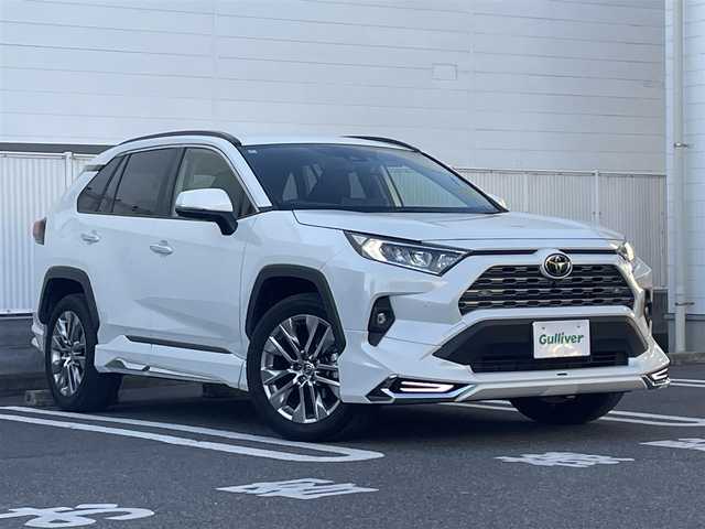 トヨタ ＲＡＶ４ G Zパッケージ 群馬県 2022(令4)年 0.8万km ホワイトパールクリスタルシャイン モデリスタエアロ/トヨタセーフティセンス/・衝突軽減ブレーキシステム/・レーンキープアシスト/・プリクラッシュセーフティ/・ブラインドスポットモニター/・オートハイビーム/純正ディスプレイオーディオ/（BT/HDMI/USB/フルセグTV/Miracast）/全方位カメラ/ビルトインETC/デジタルインナーミラー/前後ドライブレコーダー/D席メモリパワーシート/シートヒーター/エアシート/ステアリングスイッチ/ステアリングヒーター/オートホールド/パワーバックドア/LEDヘッドライト/フォグライト/電格ミラー/純正フロアマット/純正19インチアルミホイール