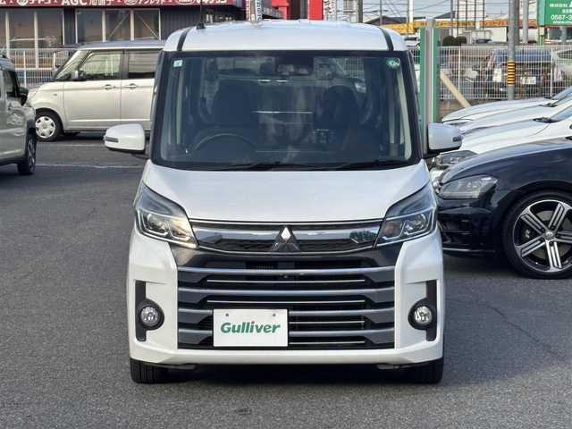 三菱 ｅＫスペース カスタムT セーフティパッケージ 愛知県 2017(平29)年 8.9万km シルキーホワイト /禁煙//純正15AW//ナビ/CD/DVD/BT/MSV/USB/フルセグ//全方位モニター//前後ドライブレコーダー//ETC//両側パワースライドドア//リアサーキュレーター//衝突軽減ブレーキ//クルーズコントロール//アイドリングストップ//横滑り防止装置//盗難防止装置//LEDオートライト//オートハイビーム//フォグランプ//オートリトラウィンカーミラー//防眩ミラー//革巻きステアリング//ステアリングスイッチ//バニティミラー//純正フロアマット//純正ドアバイザー//スペアスマートキー//新車時保証書//取扱説明書//スタッドレス付AW積込