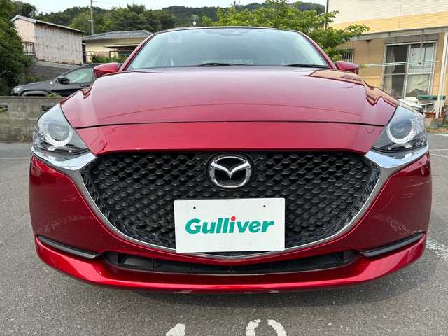 マツダ マツダ２ 15S 福岡県 2020(令2)年 3.4万km ソウルレッドクリスタルM ワンオーナー/純正ナビ/（AM/FM/CD/DVD/SD/USB/AUX/Bluetooth/ワンセグTV）/レーンキープ/横滑り防止/パーキングアシスト/アイドリングストップ/ハンズフリー/ドライブレコーダー/純正フロアマット/プッシュスタート/オートライト/電格ミラー/保証書/取扱説明書