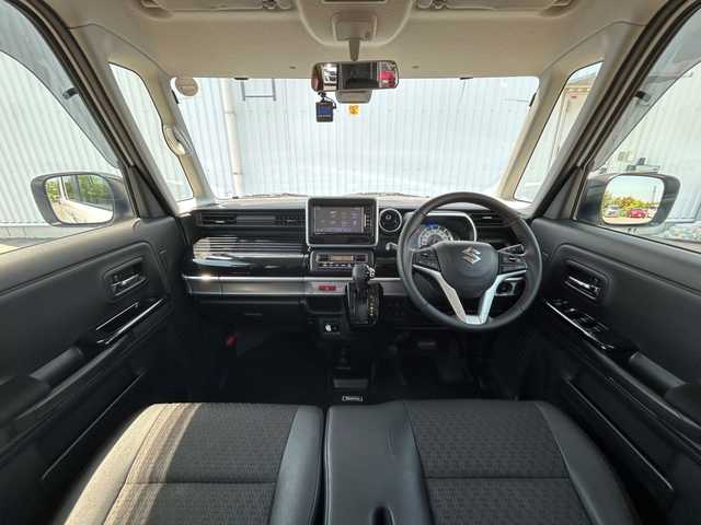 スズキ スペーシア カスタム HYBRID XS ターボ 愛媛県 2018(平30)年 7.3万km パール 全方位モニター/バックカメラ/社外ナビ/Bluetooth/フルセグTV/ヘッドアップディスプレイ/ドライブレコーダー/クルーズコントロール/コーナーセンサー/パーキングアシスト/アイドリングストップ/LEDオートライト/純正15AW/レーンキープアシスト/横滑り防止機能/衝突被害軽減システム/ハーフレザーシート/運転席シートヒーター/両側パワースライドドア/純正フロアマット/USB入力端子/ETC/ベンチシート/エンジンスタートボタン