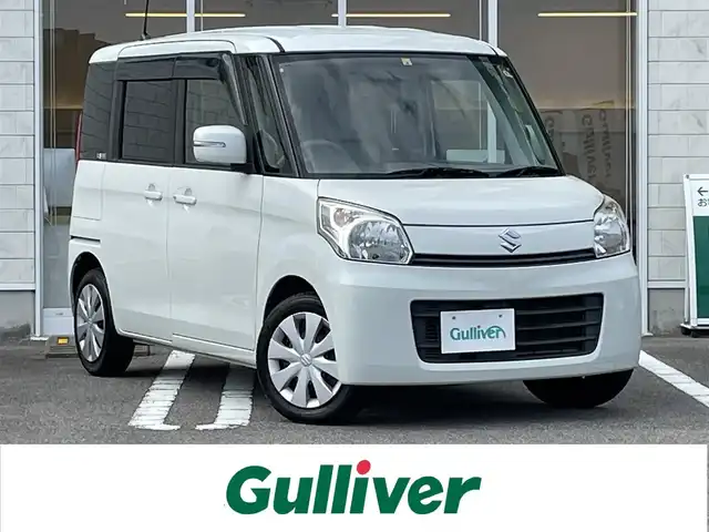 スズキ スペーシア T 宮崎県 2014(平26)年 6.4万km パールホワイト 純正ナビ/(AM.FM.Bluetooth.SD)/ワンセグTV/ポータブルナビ/バックカメラ/片側パワースライドドア/アイドリングストップ/レベライザー/パワーウィンドウ/電動格納ミラー/エアバック/スマートキー