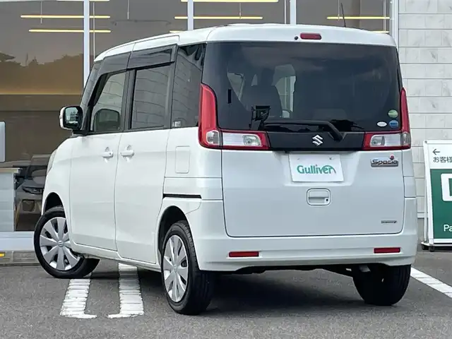 スズキ スペーシア T 宮崎県 2014(平26)年 6.4万km パールホワイト 純正ナビ/(AM.FM.Bluetooth.SD)/ワンセグTV/ポータブルナビ/バックカメラ/片側パワースライドドア/アイドリングストップ/レベライザー/パワーウィンドウ/電動格納ミラー/エアバック/スマートキー