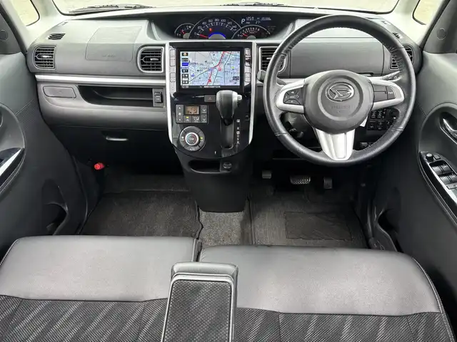 ダイハツ タント カスタムRS トップED LTD SAⅢ 福岡県 2018(平30)年 4万km パールホワイトⅢ 純正8型ナビ(BT/CD/DVD)/フルセグTV/パワースライドドア(両側)/パノラマモニター/ビルトインETC/コーナーセンサー/スマートアシスト3/・衝突回避支援ブレーキ機能/・衝突警報機能(対車両/歩行者)/・車線逸脱警報機能/・誤発進抑制制御機能/・先行車発進お知らせ機能/・オートハイビーム/ターボ/LEDヘッドランプ/本革巻きステアリング/ステアリングスイッチ/合皮/ファブリックコンビシート/運転席シートヒーター/純正15インチアルミホイール/スマートキー/プッシュボタンスタート/禁煙車