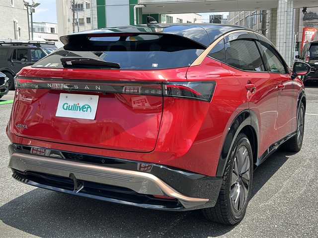日産 アリア B6 埼玉県 2022(令4)年 4.8万km カーマインレッド 登録時４７３９０ｋｍ/サンルーフ/純正SDナビ/Apple CarPlay/Android Auto/・AM/FM/BT/フルセグTV/360°セーフティーアシスト/プロパイロット/運転支援/車線逸脱防止支援/踏み間違い衝突防止支援/e-Pedal/インテリジェントクルーズコントロール/プロパイロットパーキング/プラグインハイブリット/全方位カメラ/ブラインドスポットモニター/BOSEスピーカー/パーキングブレーキホールド/ハンドル支援/デジタルインナーミラー/前ドライブレコーダー（DH5-S）/革シート/パワーシート（D＋N）/   /メモリーシート（D＋N）/全席シートヒーター/前席エアーシート/電動リアゲート/ステアリングリモコン/SPORTモード/ECOモード/純正19インチAW/プッシュスタート/スマートキー×２/携帯背面充電装置/LEDヘッドライト/フォグランプ/オートライト/オートハイビーム/USB入力端子/革巻きハンドル/電動格納ミラー/ウィンカーミラー/ドアバイザー/純正フロアマット/充電ケーブルあり/ナビ取扱説明書/取扱説明書/保証書