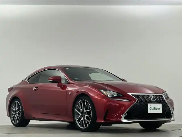 レクサス ＲＣ 300 Fスポーツ 埼玉県 2018(平30)年 6.4万km ラディアントレッドコントラストレイヤリング 三眼LED カーボンリアスポイラー 赤革シート 純正ナビ バックカメラ シートヒーター ベンチレーション ステアリングヒーター メモリー付パワーシート クリアランスソナー レーダークルーズコントロール
