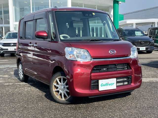 ダイハツ タント X LTD SA Ⅲ 新潟県 2018(平30)年 8.7万km ファイアークォーツレッドM 4WD/純正ディスプレーオーディオ【DUK-W69D】/【CD.DVD.Bluetooth】/両側電動スライドドア/全方位モニター/スマートキー/プッシュスタート/ETC/フロアマット/ドアバイザー