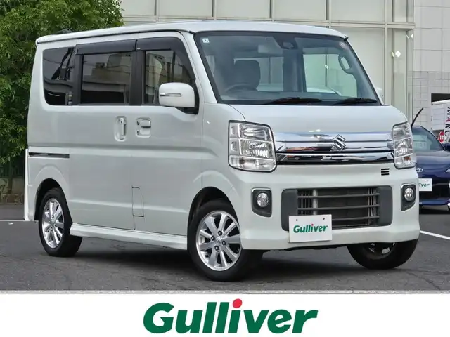 スズキ エブリィ ワゴン PZターボ スペシャル 鹿児島県 2015(平27)年 5.8万km パールホワイト 両側パワースライドドア　/電動オートステップ（Ｎ席側）　/ターボ車　/ＥＴＣ　/純正ＨＤＤナビ（ＣＮ－Ｅ２０２Ｚ）　/バックカメラ　/純正アルミホイール（１４インチ）　/横滑り防止装置　/衝突被害軽減システム/プッシュスタート/スマートキー