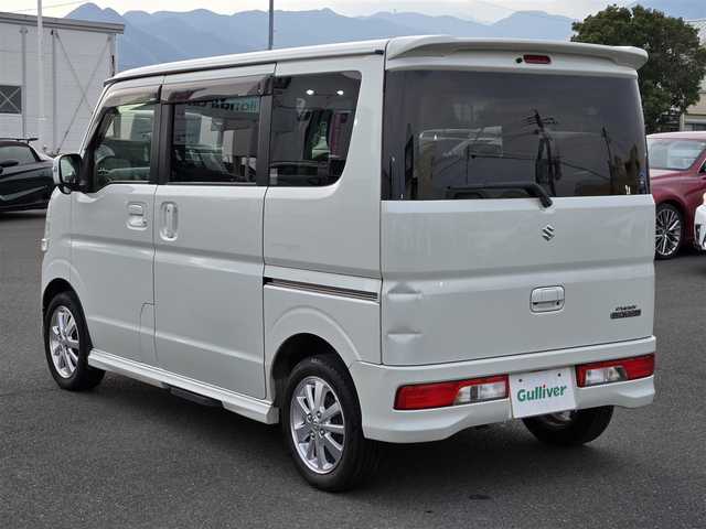 スズキ エブリィ ワゴン PZターボ スペシャル 鹿児島県 2015(平27)年 5.8万km パールホワイト 両側パワースライドドア　/電動オートステップ（Ｎ席側）　/ターボ車　/ＥＴＣ　/純正ＨＤＤナビ（ＣＮ－Ｅ２０２Ｚ）　/バックカメラ　/ステアリングスイッチ/純正アルミホイール（１４インチ）　/横滑り防止装置　/レーダーブレーキサポート/誤発進抑制機能/エマージェンシーストップシグナル/プッシュスタート/スマートキー