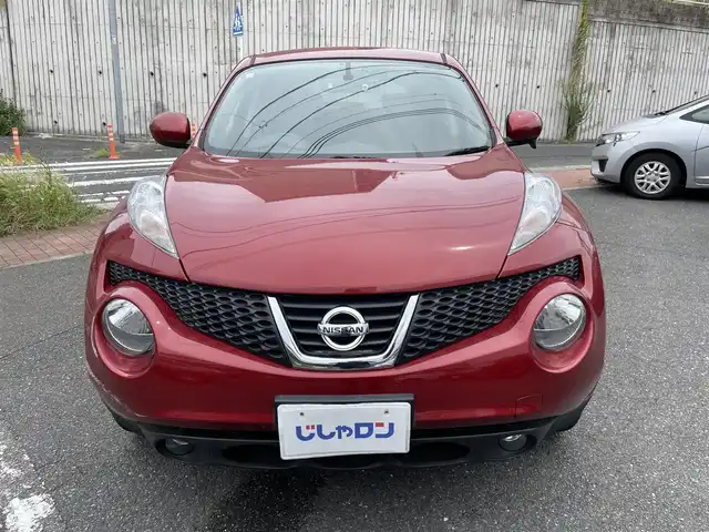 日産 ジューク 15RX タイプV 福岡県 2014(平26)年 10.1万km ラディアントレッド (株)IDOMが運営する【じしゃロン八幡西店】の自社ローン専用車両になります。こちらは現金またはオートローンご利用時の価格です。自社ローンご希望の方は別途その旨お申付け下さい/SDナビ/【Bluetooth・CD・DVD・TV】/ETC/純正フロアマット/純正アルミホイール/アイドリングストップ/バックカメラ/オートライト/フロントフォグランプ