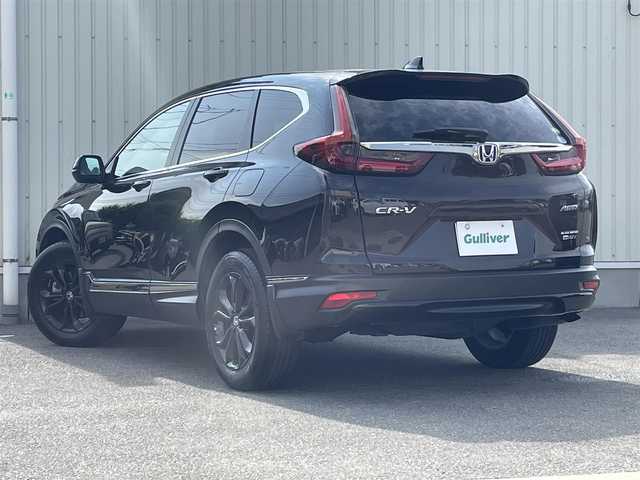 ホンダ ＣＲ－Ｖ ハイブリッド e:HEV EX ブラックED 山形県 2021(令3)年 2.6万km クリスタルブラックパール 4WD/サンルーフ/ワンオーナー/衝突被害軽減システム/純正SDナビ/　　【CD DVD BT フルセグ USB AUX】/バックカメラ/電動リアゲート/レーダークルーズコントロール/LEDオートヘッドライト/レザーシート/パワーシート/シートヒーター/ドライブレコーダー/アイドリングストップ/コーナーセンサー/ステアリングスイッチ/ステアリングヒーター/電動格納ウィンカーミラー/BSM/フォグランプ/スマートキー×2/ETC2.0