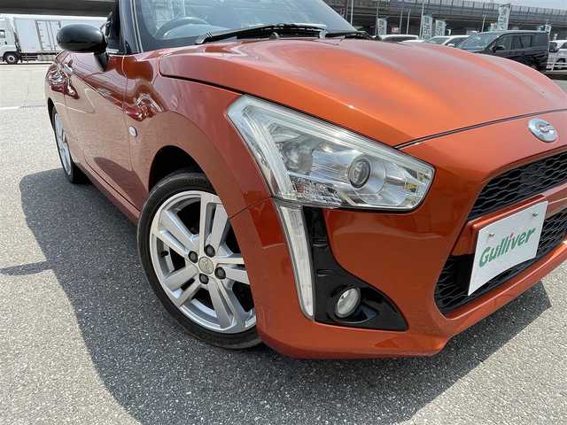 ダイハツ コペン ローブ 石川県 2014(平26)年 7.4万km トニコオレンジメタリック 純正メモリーナビ/純正CD/DVD/フルセグTV/LEDヘッドライト/スマートキー/プッシュスタート/電動ミラー/電動オープン/シートヒーター/保証書