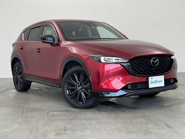 マツダ ＣＸ－５ XD スポーツアピアランス 兵庫県 2022(令4)年 6.7万km ソウルレッドクリスタルM ・地上デジタルＴＶチューナー（フルセグ）/・純正ナビ&BT＆DVD＆USB/・360°カメラ/・クルージング＆トラフィック・サポート/・フロント＆リアバンパーガーニッシュ（ピアノブラック）/・クラッディング／ボディロアガーニッシュ（ピアノブラック）/・マフラーカッター（大径）/・ＬＥＤ室内照明（間接照明［足元：フロントシート］／オーバーヘッドコンソールダウンライト／バニティミラー照明）/・ワイヤレス充電（Ｑｉ）/・１９インチアルミホイール（Ｓｐｏｒｔｓ　Ａｐｐｅａｒａｎｃｅ専用）/・デコレーションパネル（インパネ／ドアトリム）：ハニカムブラック／サテンクロームメッキ/・シグネチャーウイング（ブラッククローム）/・フロントグリルアクセント（クラシックレッド）/・衝突軽減ブレーキ/・レーダークルーズコントロール/・レーンキープアシスト/・車線逸脱警報/・ステアリングヒーター/・ブラインドスポットモニター/・ヘッドアップディスプレイ/・パワーバックドア/・パドルシフト/・レザーシート/・前席シートヒーター/・ETC/・前後ドラレコ/・コーナーセンサー