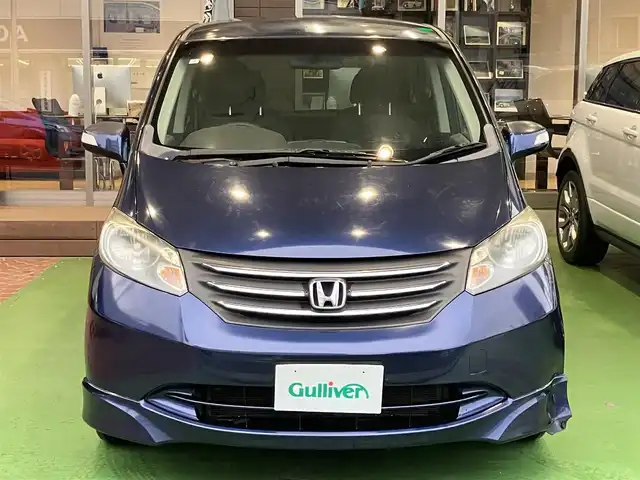 ホンダ フリード Gエアロ ジャストセレクション 神奈川県 2010(平22)年 3.9万km プレミアムナイトブルーパール ワンオーナー/新車保証書/取扱説明書/HDDインターナビ・ワンセグTV/CD・HDDSound Container/バックカメラ/パワースライドドア/HIDライト
