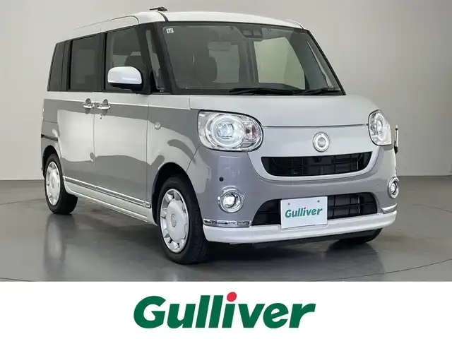 ダイハツ ムーヴ キャンバス G ブラックインテリア リミテッド SAⅢ 愛知県 2019(令1)年 2.6万km パールホワイトⅢ/スムースグレーマイカメタリック 2トーン 純正８型ナビ　全方位カメラ　禁煙　ＥＴＣ　ドラレコ　両側パワスラ　スマートアシストIII　衝突軽減　ＬＥＤライト　車線逸脱　オートハイビーム　シートヒーター　Ｂｌｕｅｔｏｏｔｈ　フルセグ　ＤＶＤ　フォグ　純正フロアマット