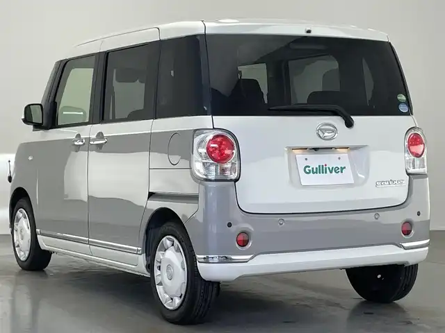 ダイハツ ムーヴ キャンバス G ブラックインテリア リミテッド SAⅢ 愛知県 2019(令1)年 2.6万km パールホワイトⅢ/スムースグレーマイカメタリック 2トーン 純正８型ナビ　全方位カメラ　禁煙　ＥＴＣ　ドラレコ　両側パワスラ　スマートアシストIII　衝突軽減　ＬＥＤライト　車線逸脱　オートハイビーム　シートヒーター　Ｂｌｕｅｔｏｏｔｈ　フルセグ　ＤＶＤ　フォグ　純正フロアマット